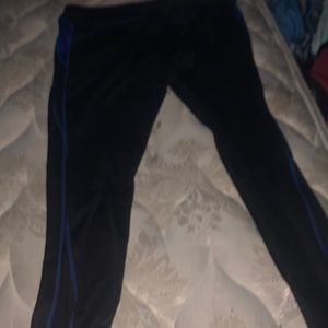 winwin black and blue sports leggings